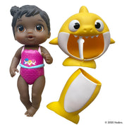 Baby Alive, Baby Shark, with Tail and Hood - Black Hair Doll