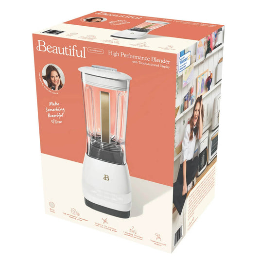 Beautiful High Performance Blender with Touch Activated Display – 800 Peak Watt Motor, 7 Functions, Dishwasher-Safe Parts