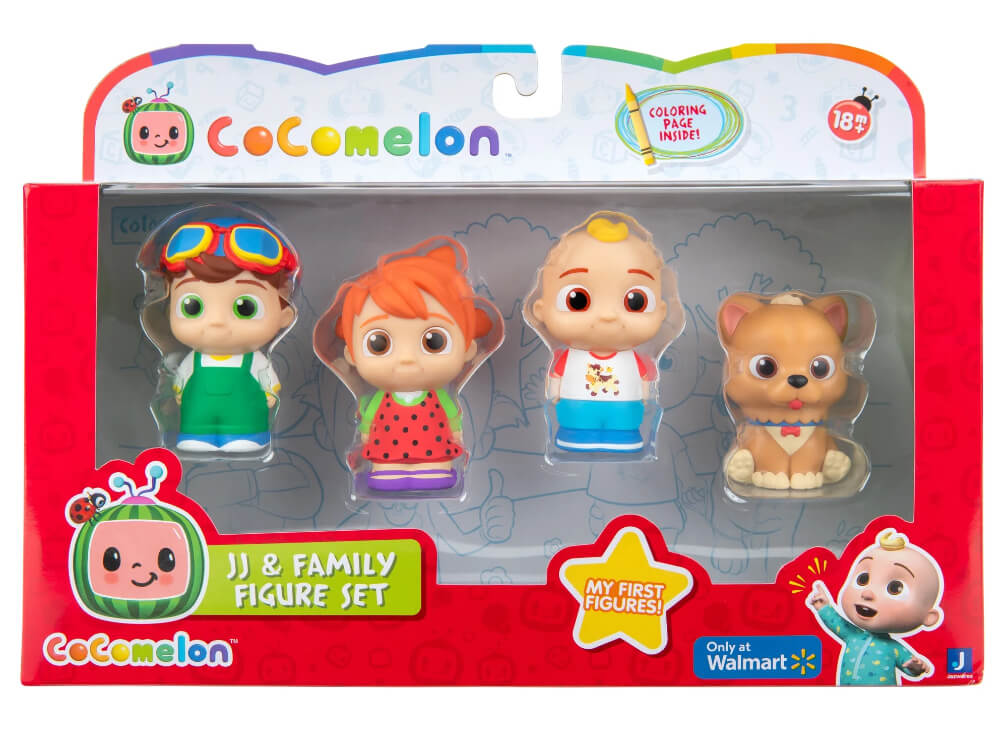 CoComelon JJ and Family Figure Set – Educational Roleplay Fun for Kids