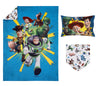 Disney Toy Story Toddler Bedding Set, "Taking Action", 3-Pieces, Blue, Green, Boy, Toddler Bed Size