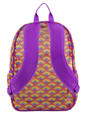 Eastsport Unisex Spirit Mesh Backpack, Multi-Color Rainbow Print
