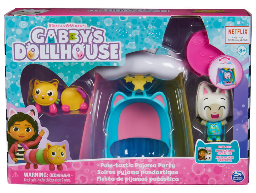 Gabby’s Dollhouse Paw-tastic Pajama Party Figures and Playset