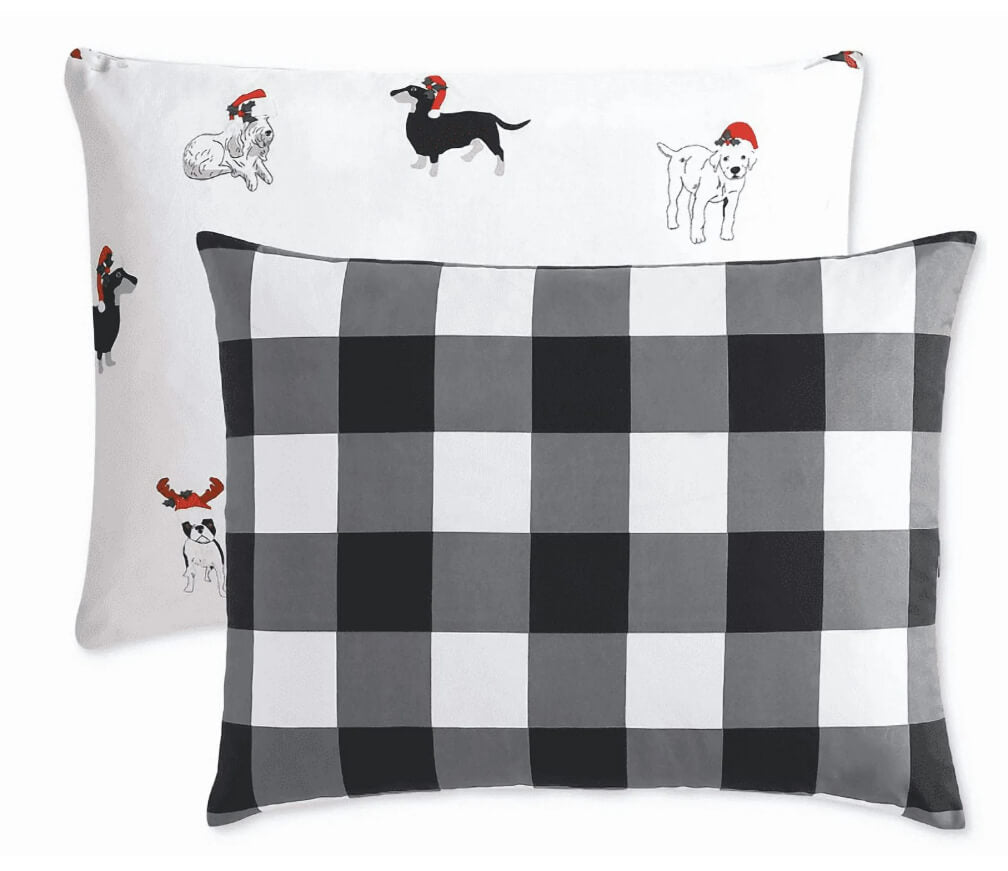 Holiday Pups Comforter Set – Festive & Fun Bedding by Hallmart Collectibles