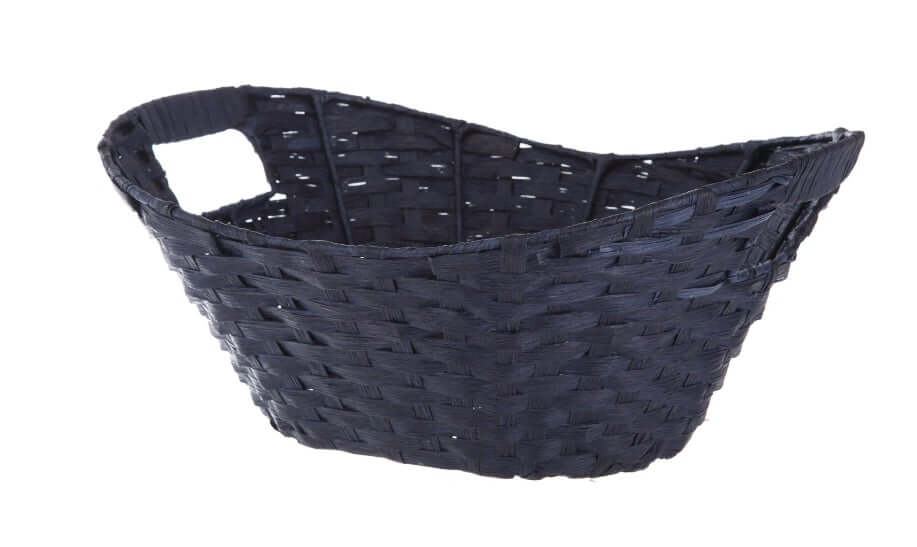 Homezone Indigo Blue Oval Paper Basket