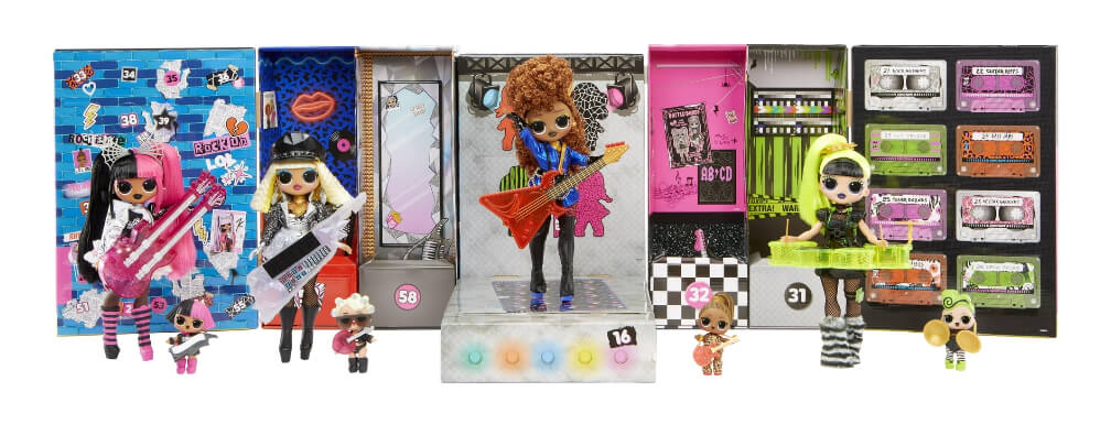 LOL Surprise OMG Remix Super Surprise - 70+ Surprises, 4 Fashion Dolls & 4 Dolls, Boombox Playset