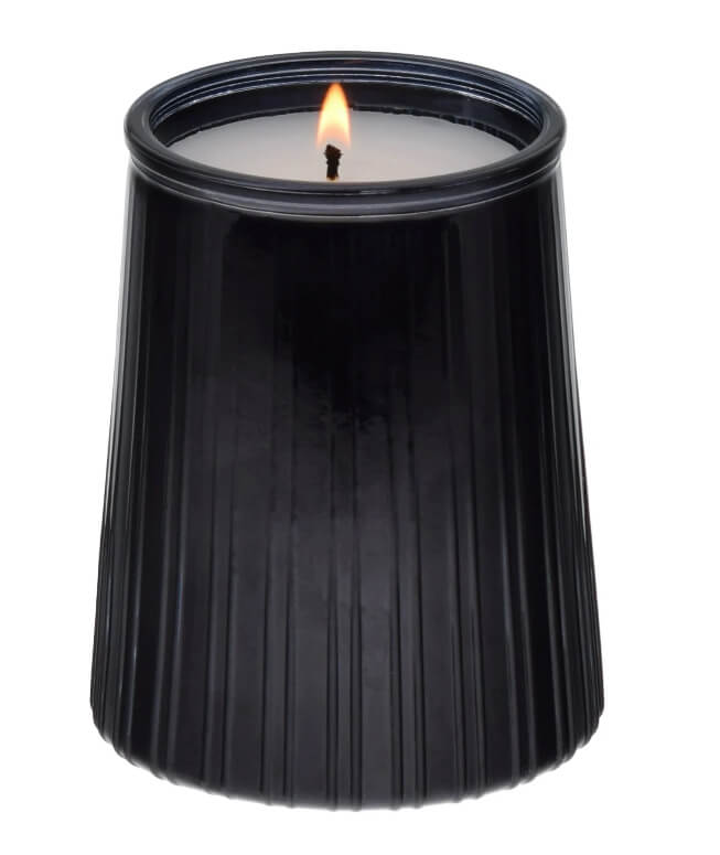 Amber & Oud Ribbed Jar Candle – 16.1oz Single Wick with Rich, Inviting Fragrance