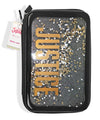 Justice Collection X Pencil Case with Glitter and Confetti Accents