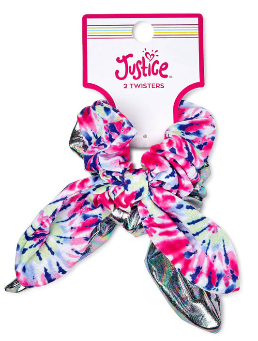 Justice Girls Print Short Tail Twisters, 2-Pack