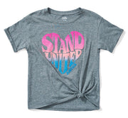 Justice Girls Short Sleeve T-Shirt, Stand United