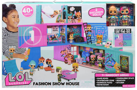 LOL Surprise Fashion Show House Playset With 40+ Surprises and 2 Exclusives Dolls