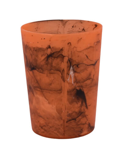 Mainstays - Orange Tie Dye Round Plastic Tumbler, 18-Ounce