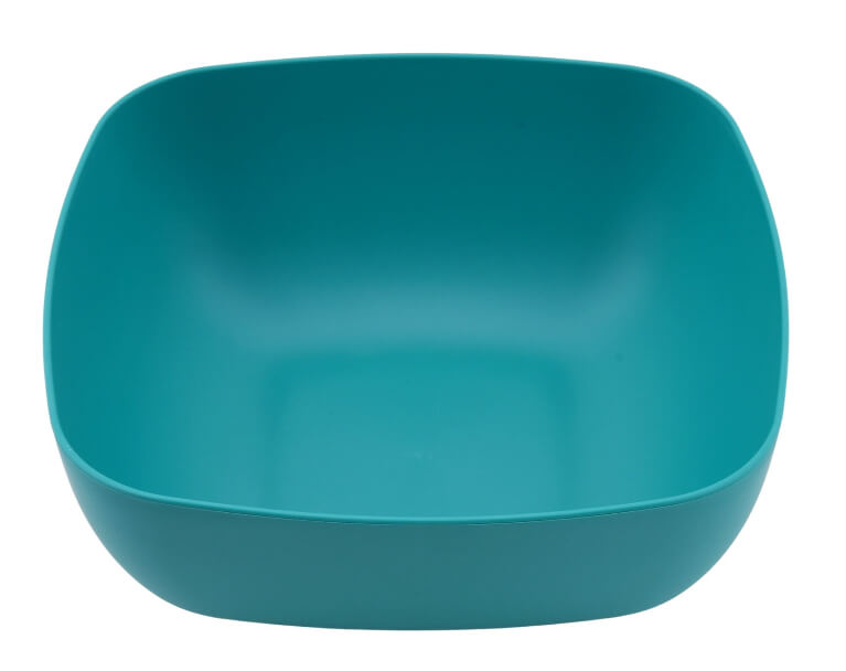 Mainstays - Teal Square Plastic Bowl, 45-Ounce