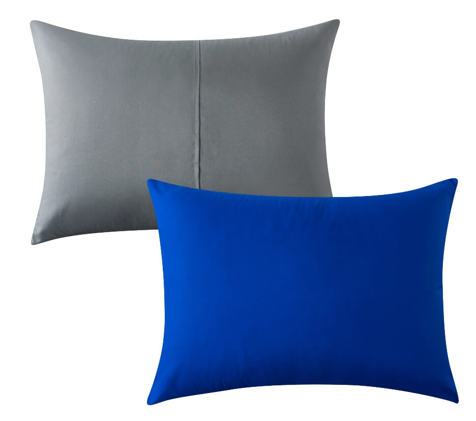 Mainstays Solid Blue Bed-in-a-Bag Comforter Set – Soft Polyester, Reversible Design, Machine Washable