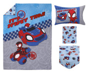Marvel Spidey & His Amazing Friends "Spidey Time" 4-Piece Toddler Bedding Set
