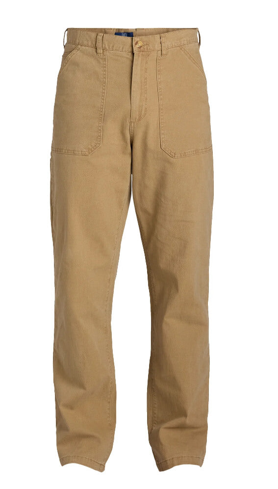 Men’s Straight Fit Utility Pants – Durable Cotton Blend with Functional Pockets