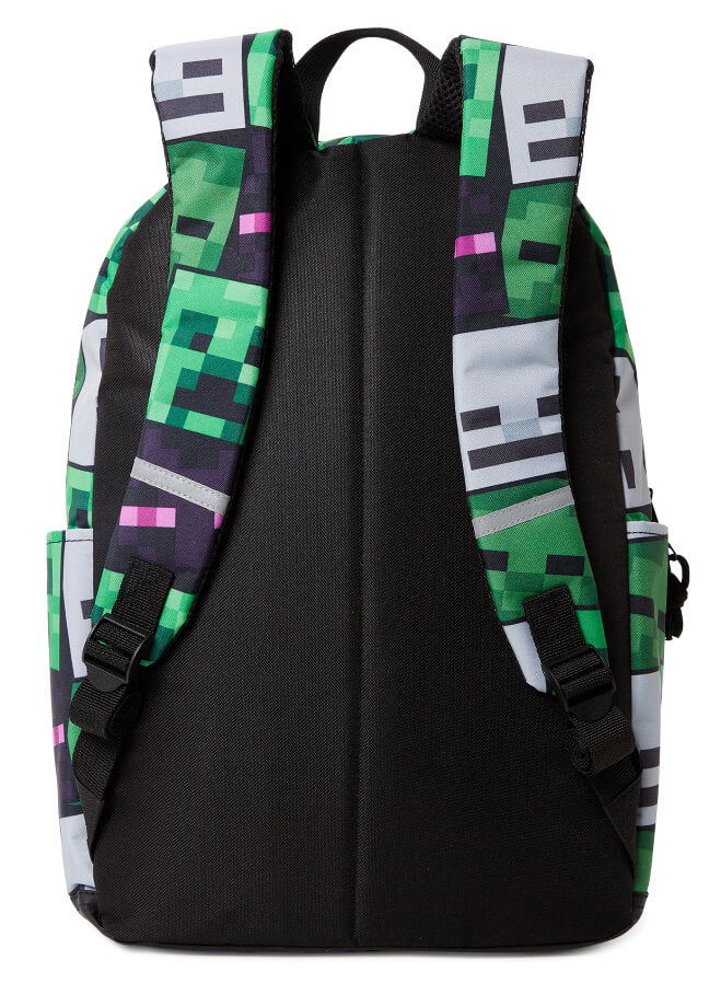Minecraft Unisex Printed Backpack Green Multi-Color