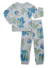 Monsters Inc. Easter Toddler Boy Sweatshirt and Pants Outfit Set, 2-Piece, Sizes 2T-5T