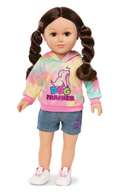 My Life As Poseable Dog Trainer 18" Doll, Brunette
