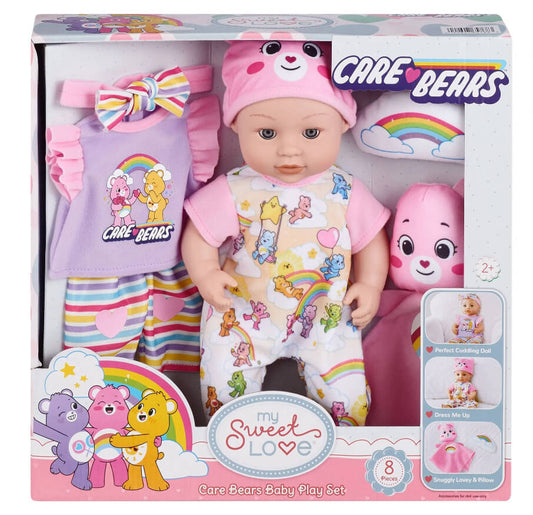 My Sweet Love Care Bears 12.5 inch Baby Doll Play Set