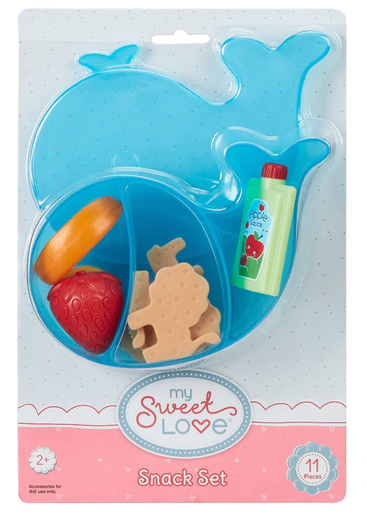 My Sweet Love Whale Snack Bowl Toy Accessory Set, 11 Pieces