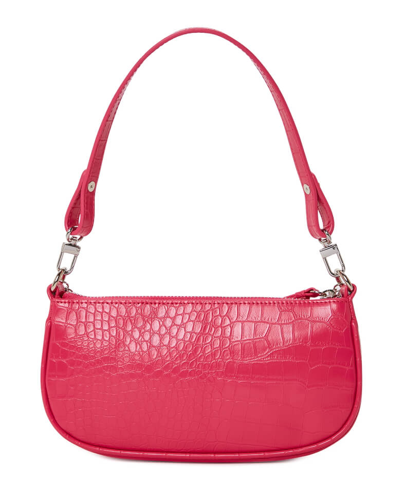 No Boundaries Women’s Joyful Expression Shoulder Croco Handbag