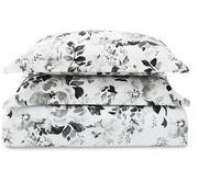 Pem America Black and White 3-Pc. Floral-Print Full/Queen Comforter Set