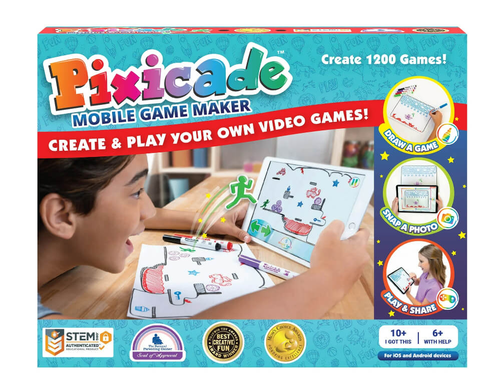 Pixicade – Fun Learning Toy That Turns Drawings into Playable Video Games for Kids & Teens