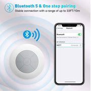Portable Waterproof Bluetooth Wireless Speakers (Light Grey)