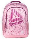 Reebok Lightweight, Durable, Water-Resistant Marley Backpack - Sweet Pink Splatter
