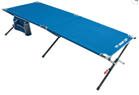 Rio Gear Foldable Polyester Camping Cot, Blue