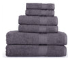 Springfield Linen 6 Piece Set Bath Towels Grey Color 2 BATH TOWEL, 2 HAND TOWEL AND 2 WASHCLOTHS