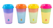 TAL Color Changing Glitter Cup 16 fl oz Tumbler, Multi-Color, 4 Pack