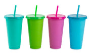 TAL Polypropylene Color Changing Cups 24 fl oz, Multi-Color, 4 Pack