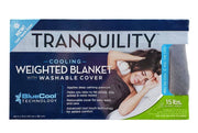 Tranquility Cool-to-the-Touch 15lb Weighted Blanket, Gray