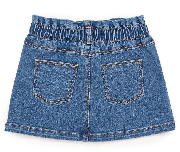 Wonder Nation Baby and Toddler Girl Denim Skort, Sizes 12M-5T