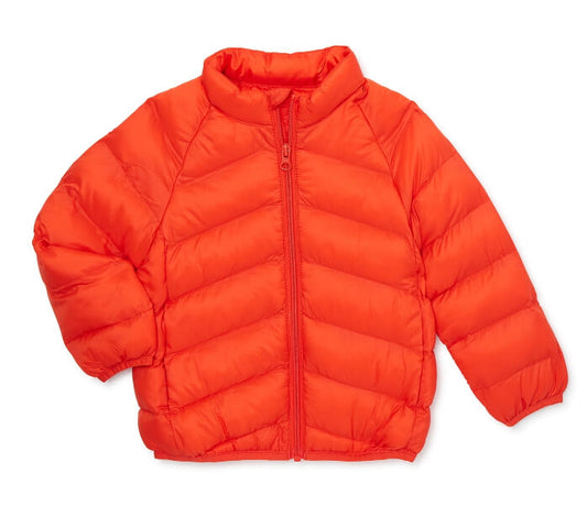 Wonder Nation Baby and Toddler Packable Puffer Jacket, Sizes 0/3M-5T