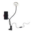 onn. Selfie Lamp with Adjustable Smartphone Holder, Black, 21"